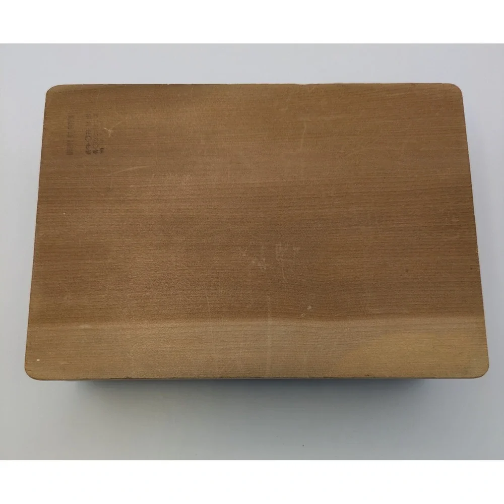 Vintage Japanese Roll Top Box Cigarette Trinket Sailboat Wooden